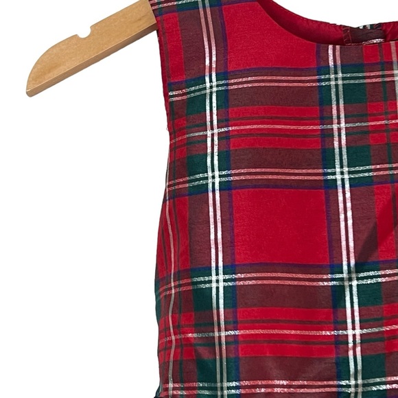 George Red Plaid Kids Formal Dress - Picture 5 of 12